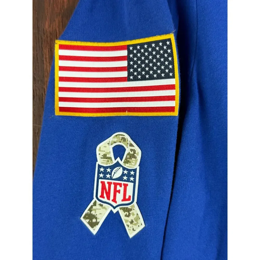 Nike New York‎ Giants NFL Salute To Service Long Sleeve Shirt Activewear Small